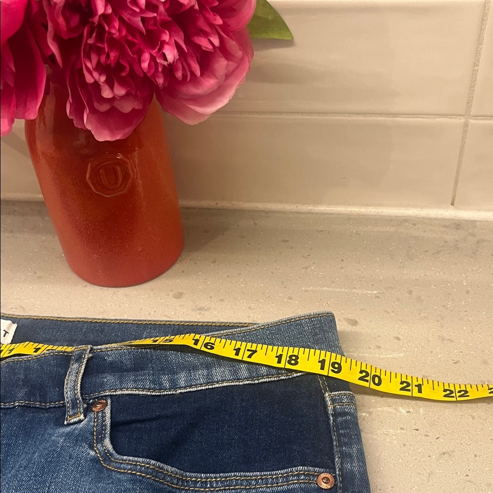 LOFT patchwork the Girlfriend cuff Jeans - image 11